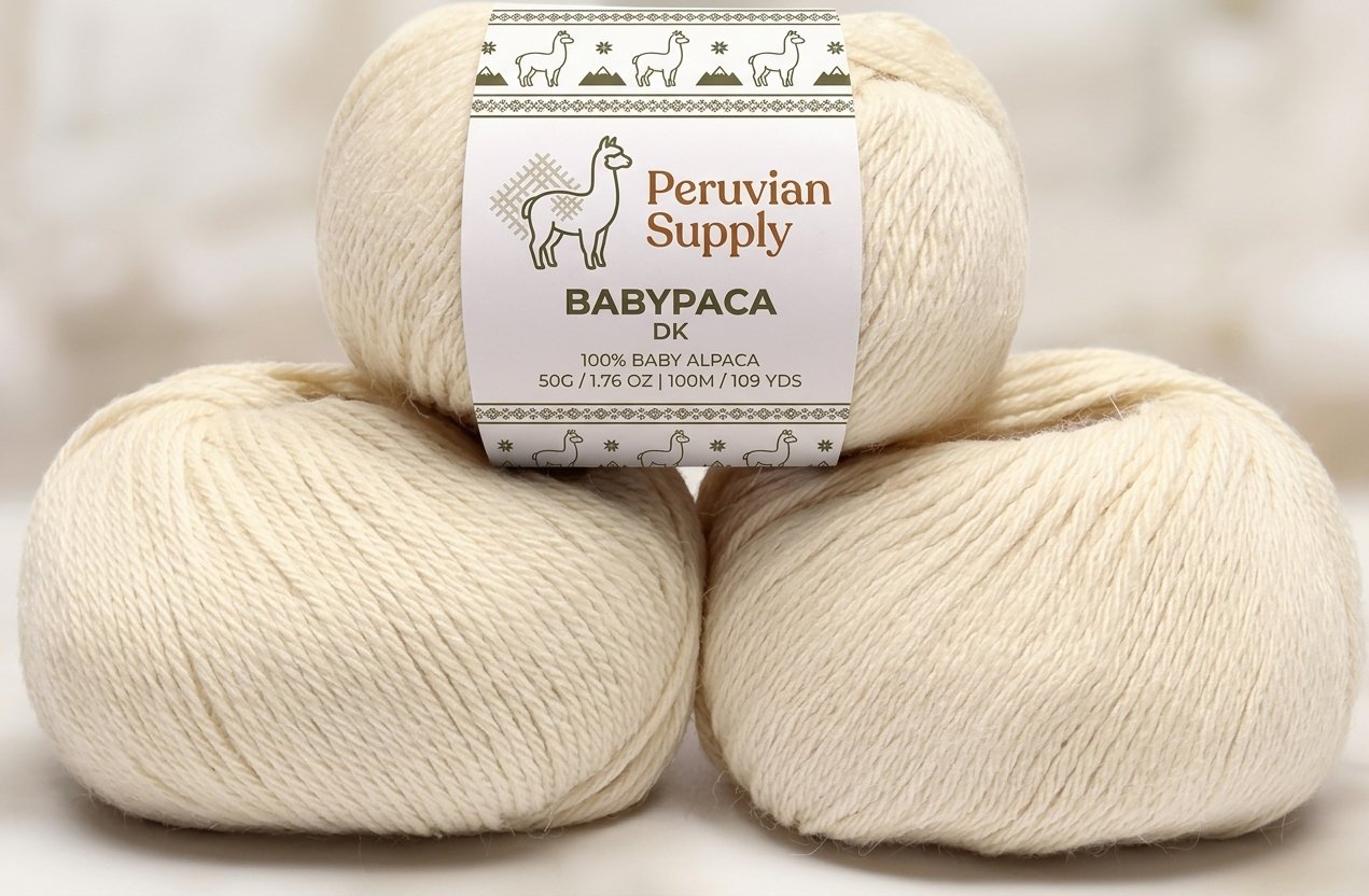 Premium Peruvian Alpaca Wool Skein - Soft & Warm